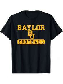Camiseta negra de cuello redondo con licencia de fútbol de los Baylor Bears, unisex, para todos los públicos, de manga cortaThis 220g cotton T-shirt combines comfort, durability, and sporty style, making it perfect for any fan. Esta camiseta está diseñada específicamente para hombres y mujeres, con un corte holgado que se adapta a todo tipo de cuerpos. Hecho de algodón de alta calidad, tiene un tacto suave y es duradero. Tiene una excelente transpirabilidad. Ya sea que estés animando al equipo o simplemente disfrutando de un día de ocio, esta camiseta multifuncional es una excelente elección para ti. - Negro - Ver 6