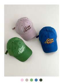 1pc Soft Top Quick Dry Letter Embroidered Baseball Cap, Unisex Spring Summer Outdoor Breathable Peaked Hat, Fashion American Style 3D Letter Embroidery, Streetwear Youth Couple Hip Hop Student Quick Dry Sun Protection Baseball Cap, Breathable Baseball Cap - Grow Letters - View 5