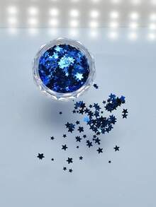 Paillettes pour nail art en forme d'étoile 5-Star, ultra-fines 1,5 mm/2 mm/3 mm, taille mixte, mini autocollants d'ongles colorés, fournitures et accessoires de salon de manucure, charms pour ongles - Multicolore - Voir 15