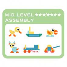 1 Set Mainan Puzzle Kendaraan Lalu Lintas Kayu Montessori, Mainan Edukasi Kombinasi Kreatif, Permainan Kognitif Anak-Orang Tua untuk Pembelajaran Awal - MultiWarna - View 8