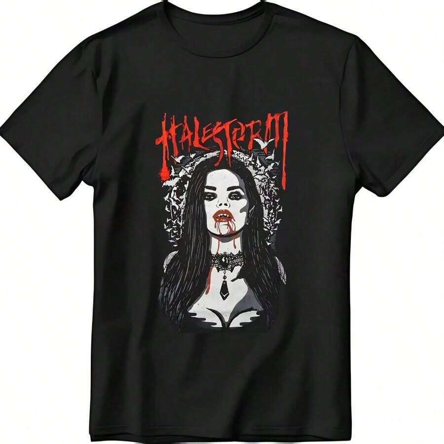 Nueva Llegada 2026 Camiseta VTG Three Dog Night Band Negra de Manga Corta Unisex Regalo para Fanáticos B0710_22 Tela Suave Transpirable Moda 100% Algodón Uso Diario Camiseta de Mujer con Estampado Gráfico - Negro 18 - Ver 1