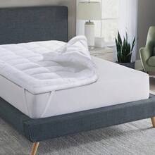 Luxury 3D Bead Mattress Topper - Ultra Soft Breathable Fluffy Mattress Pad, Skin-Friendly Comfortable, Suitable For Bedroom, Tatami, Dorm, Camping | All Season, Thickness 2.36-3.2 Inches, Anti-Slip Design - White - View 6