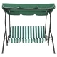 Green and White Stripes