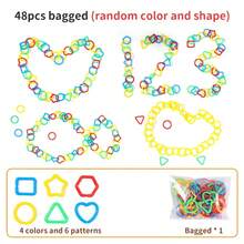Geometric Ring Interlocking Puzzle Toy, Children's Educational Toy, Connecting Rings Toy For Parent-Child Interaction - 彩色 - 查看 10