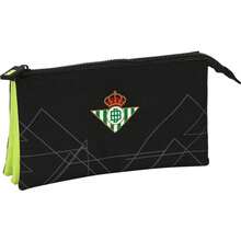 | Large Rectangular Pencil Case Real Betis Balompié Water Resistant Large Capacity School Case With Diagonal Zipper, Organizer For Pencils And Pens, Back To School - Triple (1) - View 2