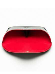 Unisex PU Leather Fashion Glasses Storage Box. Lining Provides Optimal Protection For Your Glasses - Black - View 6