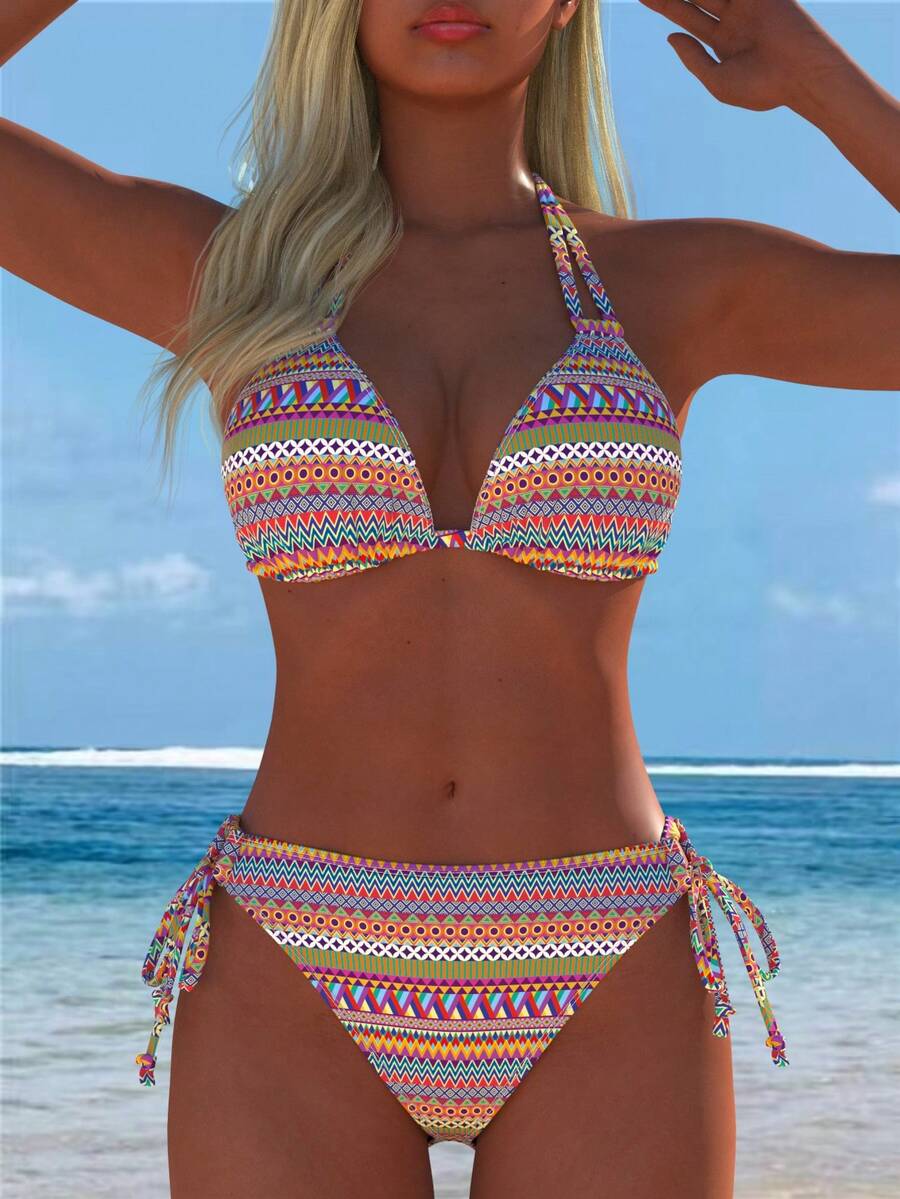 New Women's Swimwear, Sexy Two Pieces Bikini Set, Beach Wear Summer - Multicolor - View 1