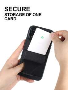 1 ốp lưng điện thoại kèm giá đỡ thẻ, tương thích với iPhone 11 12 13 14 15 16e 17Pro Max, Galaxy S23 24 25 Ultra. - màu đen - Xem 7