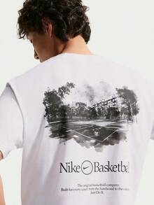 NIKE 2026 Men's AS M NK TEE M90 OC LOOSE Basketball Short Sleeve T-Shirt II0659-100 - White - View 4