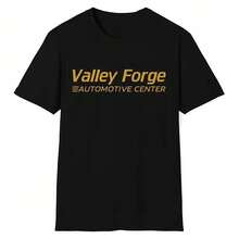 Camiseta de manga corta para hombre Valley Forge Automotive Center - Top casual ajustado de estilo suave, ropa de hombre para entusiastas de los coches, camiseta de estilo urbano tiktokshopspringglowup, summervibes outdoorfun - Blanco (solo estilos en blanco y negro) - Ver 1