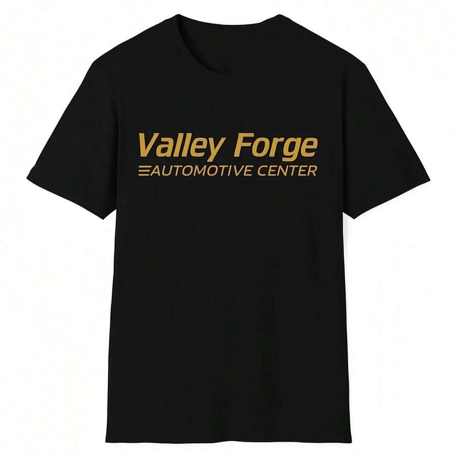 Camiseta de manga corta para hombre Valley Forge Automotive Center - Top casual ajustado de estilo suave, ropa de hombre para entusiastas de los coches, camiseta de estilo urbano tiktokshopspringglowup, summervibes outdoorfun - Blanco (solo estilos en blanco y negro) - Ver 1