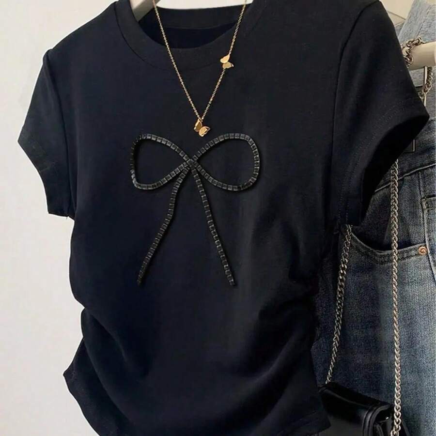 Camisa Formal Casual con Decoración de Mono de Razo Prenda Versátil para Estilo Formal y Casual - Negro - Ver 1