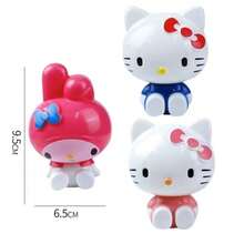 SANRIO (授權) 卡通可愛 KT 貓形酷米飯球裝飾，桌面裝飾，蛋糕裝飾，節日派對裝飾，生日禮物，完美禮物 - 查看 6