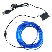 1 Piece LED Car Interior Ambient Light, 3M/5M Optional Length, USB Powered Car Interior Modification Light, EL Cold Light Wire, Suitable For Car Dashboard, Car Door And Center Console, USB Powered, Fluorescent Dance Prop - 3 Meters - View 13