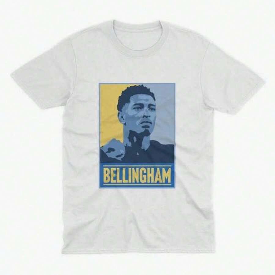 Camiseta Conmemorativa a Jude Bellingham - Diseño Gráfico T1EE RMFC Fútbol Regalo para Fanáticos Camiseta de Bellingham - Negro - Ver 1