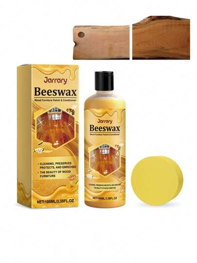 Beeswax Wood Polish, Gentle Cleaner For Removing Dirt And Enhancing Shine On Wooden Furniture, Daily Care