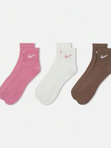 Nike Everyday 輕量快乾訓練襪 (3雙裝) 66%棉 33%聚酯纖維 1%彈性纖維 SX7677-936 - 粉色 - 查看 2