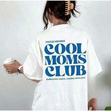 [National Shipping] Cool Moms Club Camiseta Cool Moms Primera Mamá Presenta Mamá Primera Mamá Cool Mom Club Camiseta Cool Moms Futura Mamá F2025 - Estilo - Ver 8
