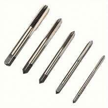 5pcs Precision Tap And Die Set - Stainless Steel, Plated, Suitable For Metal Processing And Gear Repair, Manual Operation, Size M3-M8 - Multiple Specifications - View 6