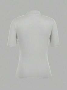 Set de 2 camisetas de manga larga y cuello alto ajustadas como capa base para mujer, adecuadas para la transición de otoño y para salir - Multicolor - Ver 6