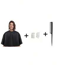 1pc/2pcs/3pcs Haircutting Tool Set, Including Haircutting Cape, Hair Comb, Ear Cover, Professional Salon Accessories - Multicolor - View 13