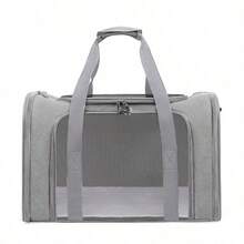 Soft-Edged Foldable Pet Carrier Bag, Suitable For Cats And Small Dogs - Breathable, Scratch-Resistant, Waterproof, Easy To Clean, Lightweight And Portable, With Detachable Shoulder Strap, Suitable For Car/Travel/Airplane/Home Use - Multicolor - View 11