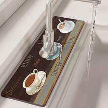 1件装 Your Coffee Style 多尺寸水龙头排水垫，厨房水龙头排水垫，防滑硅藻土橡胶材质，水龙头桌面保护垫 - 彩色 - 查看 6