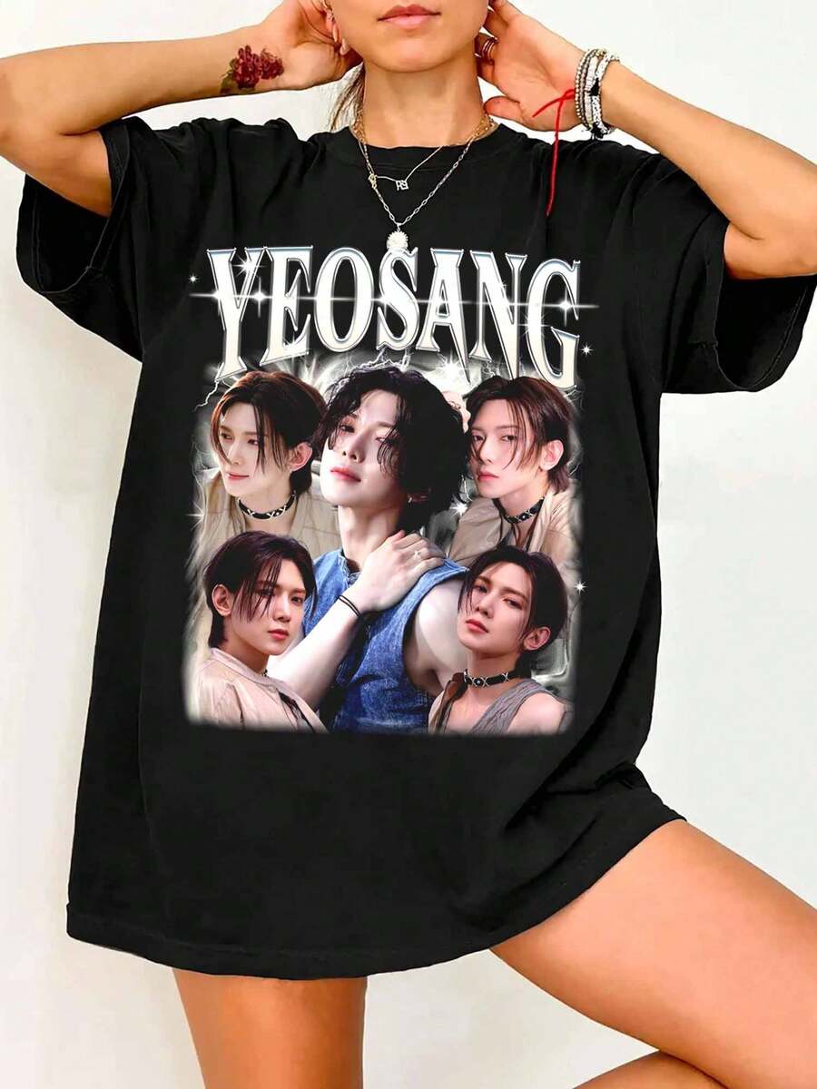 K-Pop Yeosang Ateezs Lemon Drop 2025 World Tour In Your Fantasy T-Shirt, Golden Hour Part 3 Sweater - Black - View 1