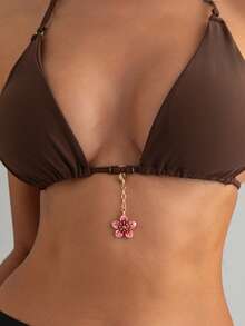 Beach, Ocean, Wind, Oil Drop, Small Flower Decor Versatile Bikini Pendant - Flowers - View 4