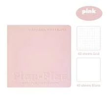 1pc Soft Cover Square Notebook, High Aesthetic Pocket Mini Notepad, Thickened Blank Grid Journal, Compact Portable Size Ideal For Study Notes, Reading Records, Daily Plans And Casual Jotting School Supplies - Note Book - View 14