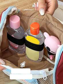 Cartoon Milk Bottle Insulated Bag, Portable Outdoor Storage Bag, Cute Pattern Feeding Bag, Handheld Storage Bag, INS Style Storage Bag, Large Capacity, Multi-Functional Travel Bag, Contrast Color Insulated Bag, Portable Storage Bag - Multicolor - View 5