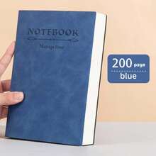 Juego de cuadernos A5, diseño impermeable, cubierta de cuero suave, papel ultra grueso y duradero - Perfecto para papelería de oficina y universidad, Cuaderno de notas > Cuaderno ejecutivo de cuero duro - A5 - Ver 15