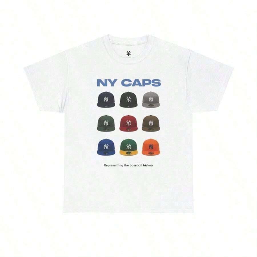Camiseta Vintage con el Logo del Skyline de los New York Mets, Clásica Camiseta de Béisbol de los Mets para Mujer, Transpirable y Cómoda - Blanco 6 - Ver 1