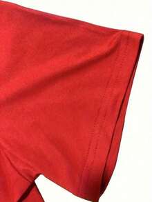 Camisetas de Verano 2026 para Hombre, Camiseta Casual de Algodón, Estampado Abstracto, Cuello Redondo, Mangas Cortas, Ajuste Elástico, Tejido de Punto, Ropa Multifuncional para Deportes, Senderismo y Actividades al Aire Libre |     Camiseta minimalista |     Tela de punto de algodón, ropa de verano holgada y cómoda para mujer, camisetas de mujer - Rojo - Ver 2
