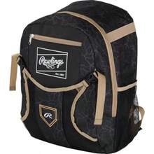 Rawlings FRANCHISE 2.0 Mochila para jugador Béisbol/Softbol Rec/Viajes Múltiples estilos - Negro / Dorado - Ver 6