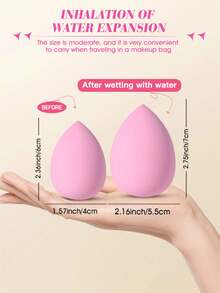 15/1pc Reusable Makeup Sponges, Makeup Powder Puff, Facial Makeup Tool Set, Round Setting Powder Puff, Makeup Accessories, Dry & Wet Use Powder Puff, Blush Puff, BB Cream Puff, Loose Powder Puff, Beauty Sponge, Suitable For Foundation, Powder, Lotion, Etc. - Multicolor - View 8