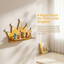 Estante de pared con forma de sandía, corona de nube y cactus de madera natural estilo bohemio con ganchos, organizador de llaves para la entrada, estante decorativo de pared para plantas suculentas verdes en sala de estar y dormitorio, estante de almacenamiento y exhibición de madera 2D, decoración de pared creativa - Ver 5