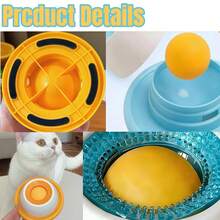1pc Anti-Slip Slow Feeder Bowl For Dogs & Cats, With Rotating Licking Ball, Suitable For Liquid & Wet Food, Relieve Anxiety, Increase Interactive Fun, Keep Pets Happy & Busy - 150ml - View 5