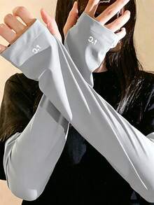 1 Pair UV Protection Ice Sleeves, Loose Breathable Arm Sleeves, Suitable For Outdoor Activities, Cycling To Block Ultraviolet Rays,Travel,Festival - Sun Protection Sleeves - View 14