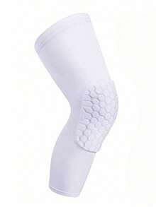 1 pieza Rodillera elástica corta de panal, adecuada para danza, ballet, baile urbano, voleibol, yoga y otros deportes, rodillera de fitness con absorción de impactos - Multicolor - Ver 13