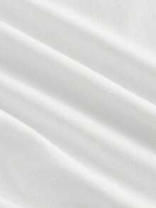Camiseta blanca de manga corta, ajustada, con hombros descubiertos y fruncido en la cintura, estilo casual, adecuada para el verano, con estampado de leopardo y cereza - Blanco - Ver 6