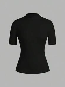 Set de 2 camisetas de manga larga y cuello alto ajustadas como capa base para mujer, adecuadas para la transición de otoño y para salir - Multicolor 3 - Ver 5