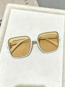 3pcs/1pc Retro Square Unisex Fashion Classic Style Decorative Glasses, Bohemian Style, Suitable For Sports, Travel, Festival Outfits, Beach, Driving, Outdoor Wear, Vacation, Streetwear, Sports Style, Fishing, Streetwear And Accessories, Outdoor Activities, Parties - Multicolor - View 9