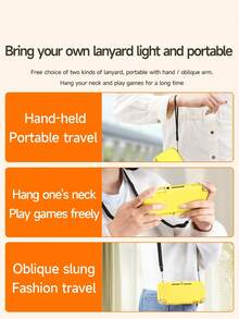 3pcs Switch Lite Protection Case Set - Solid Color Soft Shell, Handheld Or Crossbody, Ideal Gift Compatible With Switch Gamers - Multicolor - View 7