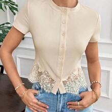 Women Blouses & Shirts - 杏 - 查看 7