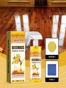 Beeswax Spray, Wood Polish Spray, Beeswax Furniture Polish, Wood Wax Spray, Furniture Polish Spray, Liquid Beeswax, Spray Wax For Wood, Natural Wood Polish, Wood Care Spray, Multi Surface Wood Cleaner Beeswax Wood Polish Spray. Natural Furniture Polish Nourishes Wood Prevents Drying Cracking Fading. Restores Luster Shine Enhances Grain No Buffing Quick Dry. Suitable For Antique Cabinet Table Chair Oak Walnut All Wood Types. Easy Spray Application. - Multiple Forms - View 5