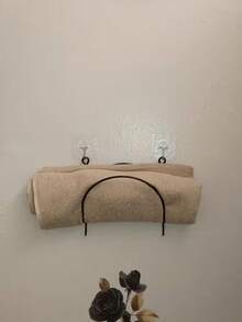 1pc Drill-Free Bathroom Towel Rack - Multifunctional Multilayer Towel Rack And Kitchen Storage/Display Shelf, Easy Installation Space-Saving Multifunctional Portable Bathroom Decor Towel Rack - Multicolor - View 10