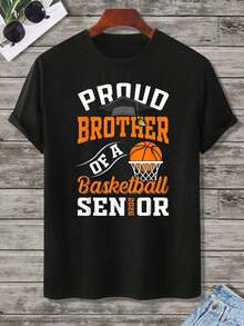 Hermoso Hermano de un Graduado de Baloncesto 2023 - Camiseta de Graduación para Hombres - Regalo Familiar para Graduados Universitarios - Regalo para Fanáticos del Baloncesto - Negro - Ver 5
