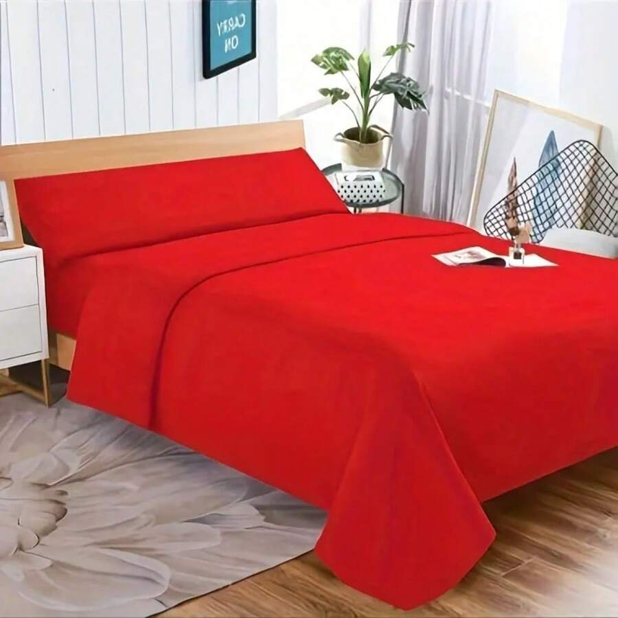 Sheet Sets With Pillowcases - Đỏ - Xem 1
