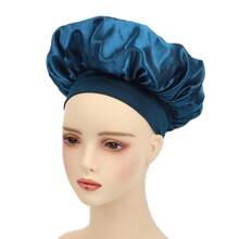 Bộ 3 mũ ngủ rộng vành bằng lụa satin co giãn, mũ trùm tóc, mũ ngủ bằng lụa co giãn, mũ cho tóc xoăn, bộ phụ kiện tóc bằng lụa, chăm sóc tóc ban đêm, giảm ma sát giữa tóc và gối, ngăn ngừa tóc xơ rối, bết dính, chẻ ngọn, đặc biệt thích hợp cho tóc xoăn, giữ ẩm, duy trì kiểu tóc, ngủ ban đêm, sử dụng hàng ngày tại nhà, chăm sóc tại nhà, trang điểm, chăm sóc da, buộc tóc khi làm việc nhà, mũ lụa, mũ tắm, thích hợp cho chăm sóc da, rửa mặt, ngủ, ở nhà, sấy tóc, làm sạch tóc và các mục đích sử dụng khác, bãi biển, du lịch. - Nhiều màu - Xem 18